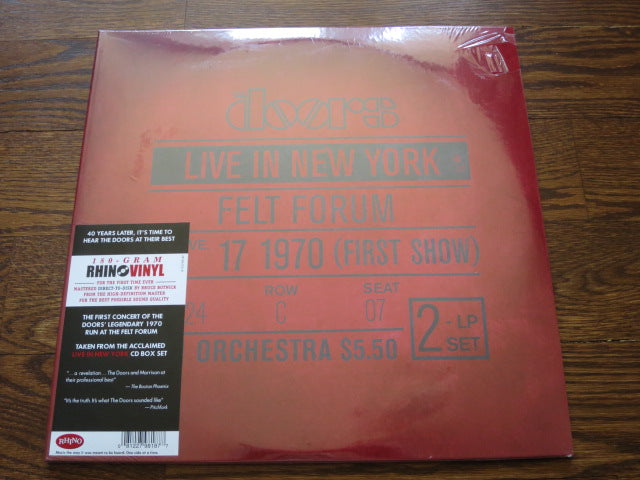 The Doors - Live In New York - LP UK Vinyl Album Record Cover