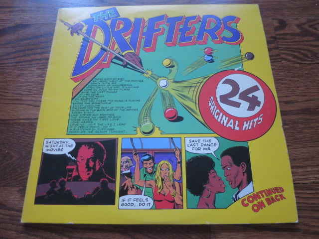 The Drifters - 24 Original Hits - LP UK Vinyl Album Record Cover