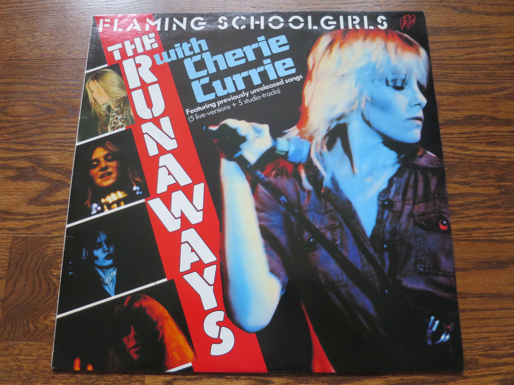The Runaways - Flaming Schoolgirls - LP UK Vinyl Album Record Cover