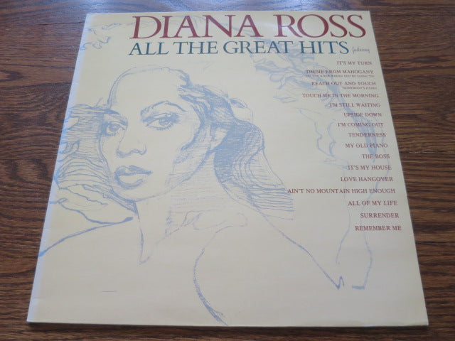 Diana Ross - All The Great Hits - LP UK Vinyl Album Record Cover
