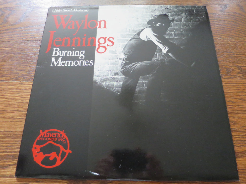 Waylon Jennings - Burning Memories - LP UK Vinyl Album Record Cover