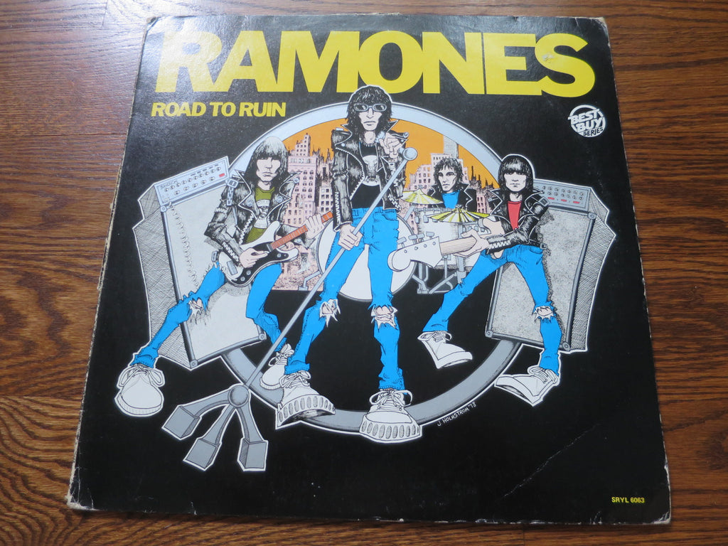 Ramones - Road To Ruin (white label promo) - LP UK Vinyl Album Record Cover