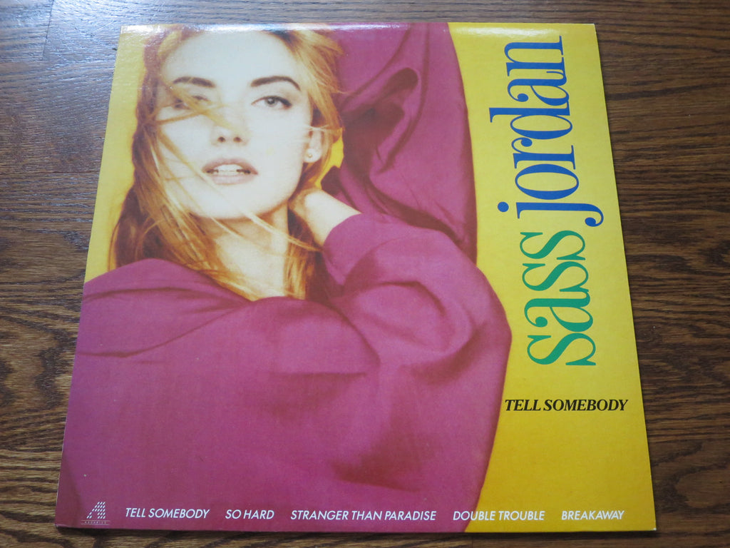 Sass Jordan - Tell Somebody - LP UK Vinyl Album Record Cover