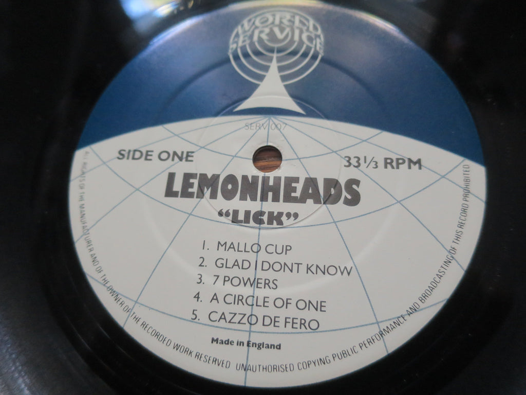 Lemonheads - Lick - LP UK Vinyl Album Record Label Closeup