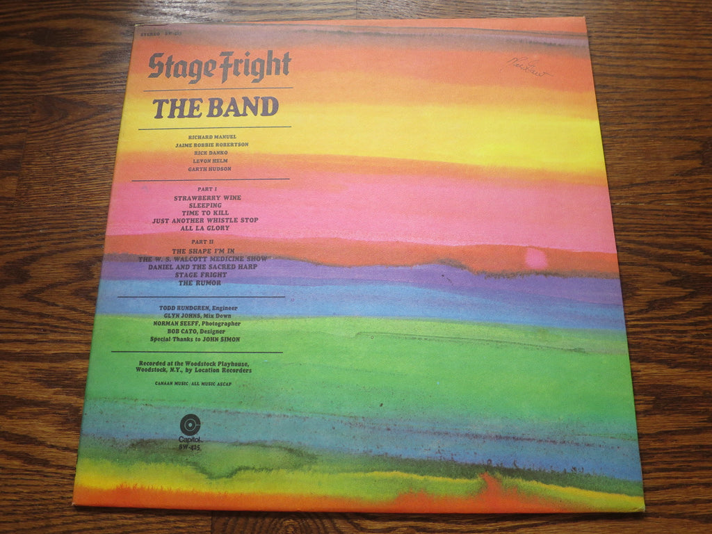 The Band - Stage Fright - LP UK Vinyl Album Record Cover