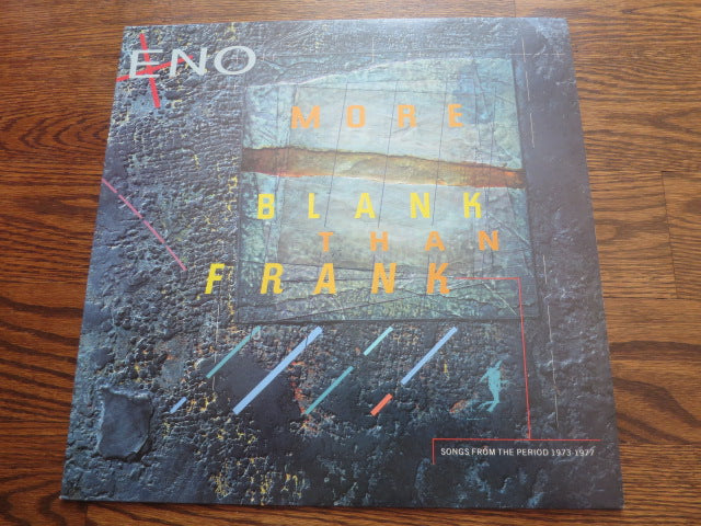 Brian Eno - More Blank Than Frank - LP UK Vinyl Album Record Cover