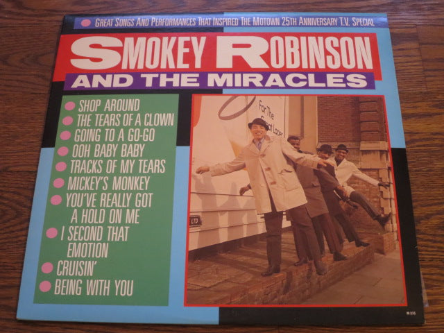 Smokey Robinson & The Miracles - Great Songs & Performances That Inspired the Motown 25th Anniversary TV Special - LP UK Vinyl Album Record Cover