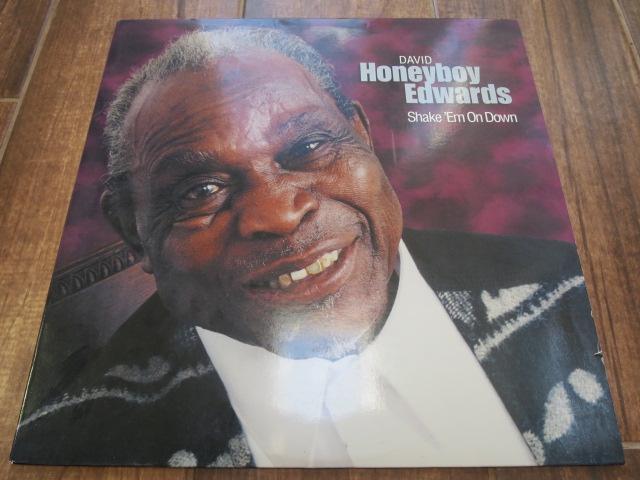 David Honeyboy Edwards - Shake 'Em On Down - LP UK Vinyl Album Record Cover