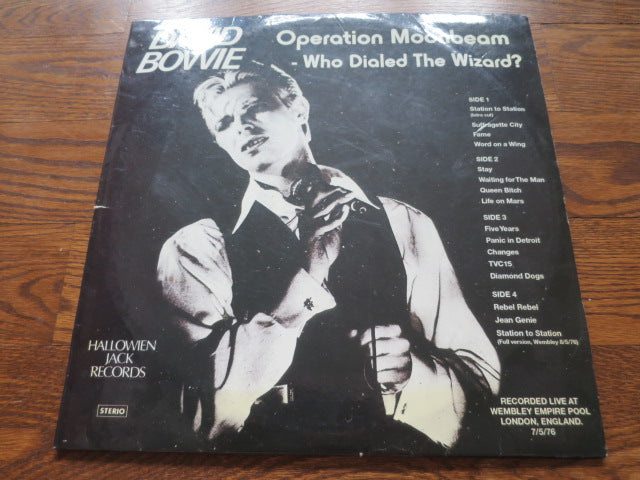 David Bowie - Operation Moonbeam - Who Dialed The Wizard? - LP UK Vinyl Album Record Cover