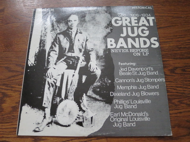 Various Artists - Great Jug Bands - LP UK Vinyl Album Record Cover