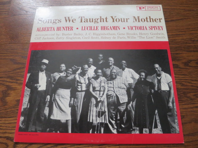 Alberta Hunter, Lucille Hegamin & Victoria Spivey - Songs We Taught Your Mother - LP UK Vinyl Album Record Cover