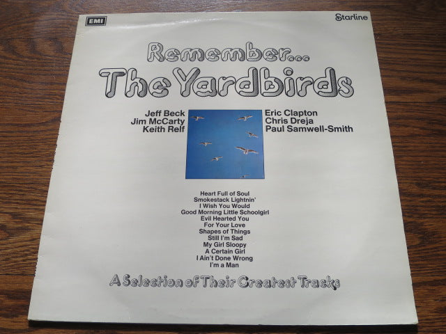 The Yardbirds - Remember...The Yardbirds - LP UK Vinyl Album Record Cover