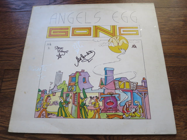 Gong - Angels Egg (autographed) - LP UK Vinyl Album Record Cover