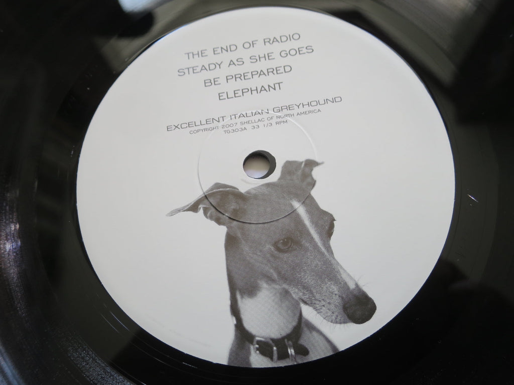 Shellac - Excellent Italian Greyhound - LP UK Vinyl Album Record Label Closeup